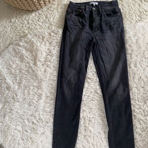 Redone dark charcoal denim